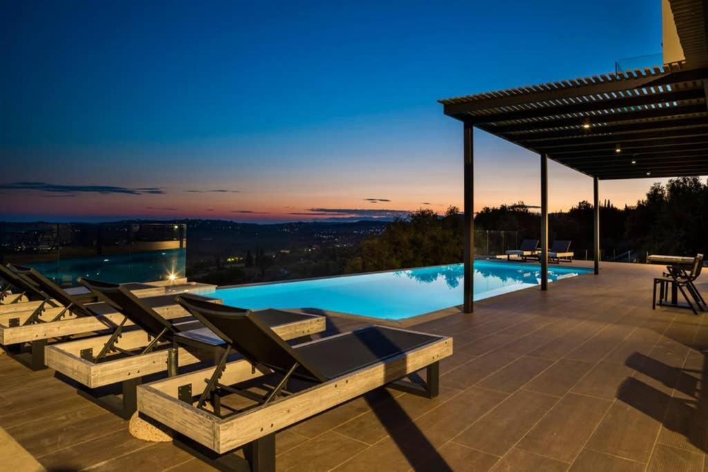 New Villa Blue With Private Pool At Trapezaki Livathos  Exterior photo