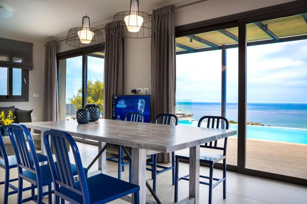 New Villa Blue With Private Pool At Trapezaki Livathos  Exterior photo